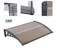 Auvent de fenêtre et de porte thé - FAN - DIY - Résistant à la chaleur et à la corrosion