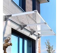 Auvent de fenêtre Extérieur, Polycarbonate Marquise auvent de Porte d'entrée extérieur imperméable【Gguwug Auvent de Porte d'entrée 80x170cm】 Pluie Neige abri Avant Porche Ombre extérieure