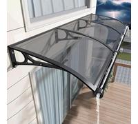 Auvent de fenêtre, Marquise de Porte en Polycarbonate avec Support en Alliage d'aluminium, Facile à Installer, Protection UV et imperméabilité pour l'entrée