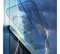 Auvent de Fenêtre,Marquise en Polycarbonate Transparent Résistant aux Chocs et Silencieux,Auvent de Porte Invisible Protection UV à 99%,Terrasse Toit Abri,pour Cour,Bureau (40x250cm/16 x98)