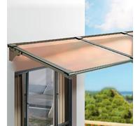 Auvent de Fenêtre Moderne,Marquise de Porte d'Entrée en Aluminium,Résistante Toit Abri Contre la Pluie et UV,Marquise en Polycarbonate,Auvent de Véranda,Personnalisable (80x50cm/31 x20)