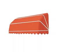 Auvent de fenêtre pliable - Résistant aux UV et à l'eau - Protection extérieure - 140 x 60 x 60 cm - Orange - Parfait pour la maison et le jardin - Installation facile