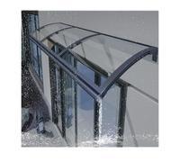 Auvent de fenêtre résistant aux UV, auvent de porte, 140 x 250 cm, abri extérieur pour la pluie, la neige et le soleil, installation facile et mise à niveau élégante de la maison