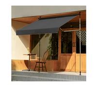 Auvent de fenêtre rétractable et pliable sans perçage avec manivelle - Tissu enduit de polyuréthane durable et cadre en acier - Parfait pour les fenêtres de jardin - 4 m - Couleur C