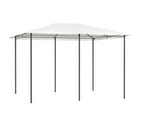 Auvent de gazebo extérieur crème et taupe avec housses de poteaux vidaXL vidaXL