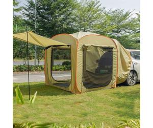 Auvent de hayon de voiture avec auvent extensible automatique et écran pour le camping, les voyages en famille et les pique-niques
