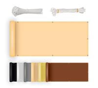 Auvent de jardin - 120 x 1450 cm - Résistant aux UV - Brise-vent - Pour balcon, terrasse, porche, arrière-cour et caravane - Résistant aux intempéries - Avec œillets et attaches de câble inclus