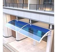Auvent de Jardin extérieur, abri de Pluie pour fenêtre, Protection Contre la Pluie et la Neige, auvent de Porte d'entrée Silencieux avec Panneau en Polycarbonate et Cadre en Aluminium, auven