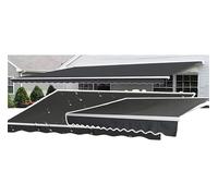 Auvent De Jardin, Pare-Soleil De Remplacement, Différentes Tailles Et Couleurs, Robuste Et Imperméable, pour Terrasse Et Cour,14x10ft,Black