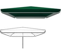 Auvent De Parapluie Rectangulaire De Remplacement 10 Pi×10 Pi 6,5 Pi×6,5 Pi 7,2 Pi×9 Pi Marché Parapluie De Table Auvent De Remplacement Tissu Supérieur, Green, 220x280cm/7.2x9.1ft