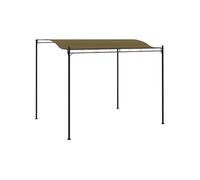 vidaXL Store soleil rétractable Montage facile 3×2,4 m Taupe/Blanc 180 g/m²