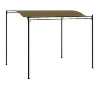 vidaXL Store soleil rétractable Montage facile 3×2,4 m Taupe/Blanc 180 g/m²