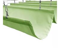 Auvent de pergola rétractable, housse d'ombrage imperméable pour terrasse extérieur, voile en fil coulissant pour terrasse, porche, cour - Tissu résistant aux intempéries pour toutes les saisons