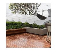 Auvent de pergola rétractable - Protection UV pour balcon, jardin, mariage et arrière-cour - Housse de terrasse en polyéthylène haute densité (1,7 x 9 m)