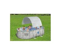 Bestway Auvent de piscine hors sol Blanc auvent de piscine hors sol