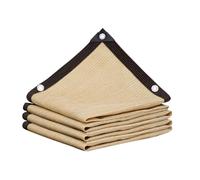 Auvent de piscine rectangulaire à 90 % jaune - 6 x 6 m - Filet respirant avec œillets et cordon de serrage pour une protection de l'intimité et du refroidissement