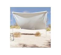Auvent de plage avec ancres de sable gris 304x300 cm