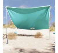 Auvent de plage avec ancres de sable vert 304x300 cm Noir G