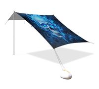 Auvent de plage avec flamme bleue - UPF50+