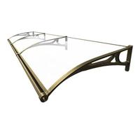 Auvent de porche extérieur imperméable pour porte d'entrée, toit de terrasse, installation facile, 119,4 x 99,1 cm, protège de la pluie et du soleil