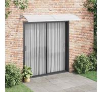 Auvent de Porte Abri Banne Noir et Transparent 150x75 cm Polycarbonate vidaXL