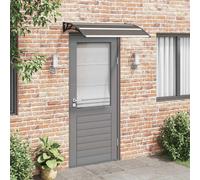 Auvent de Porte Abri Marquise Solaire Gris 300x75 cm Polycarbonate vidaXL