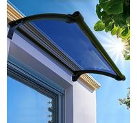 Auvent de porte, auvent de porche, auvent extérieur, couverture en polycarbonate avec support en aluminium pour protection contre le soleil, la pluie et la neige, convient pour fenêtre, toit, terrasse