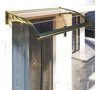 Auvent de Porte, auvent de Porte, abri Anti-Pluie insonorisé pour Porte, pour l'extérieur, étanche, auvent de Porte arrière, abri de Toit, abri de Toit pour Portes et fenêtres (80 x 390 cm/3