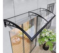 Auvent de Porte, Auvent de Porte D’entrée Étanche avec Évier de Drainage et Support en Aluminium, Auvents de Jardin Extérieurs, Auvents de Pluie, Auvent de Pluie Adapté a La Porte, Porche