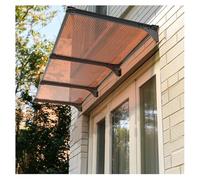 Auvent de porte, auvent d'entrée extérieur en polycarbonate, design droit amélioré pour protection contre le soleil, la pluie et la neige, blindage UV durable pour les entrées de la maison