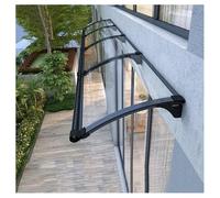 Auvent de porte courbé - Auvent de porte courbé - Couverture en polycarbonate moderne - Ombre de porche de fenêtre - Couverture de toit de patio - Auvent de fenêtre de jardin pour abri extérieur