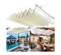 Auvent de porte de terrasse en polyester imperméable pour protection contre la pluie, la neige et le soleil, design dôme pliable, entièrement assemblé, vert, 135 cm