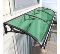 Auvent de porte de terrasse extérieur avec support en aluminium, protection UV contre la pluie et la neige - Idéal pour les portes d'entrée et les fenêtres, solutions d'auvent durables et élégantes