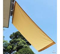 Auvent de porte de terrasse extérieur, housse en tissu polyester imperméable pour protection contre la pluie et la neige, abri solaire pliable, entièrement assemblé, rouge, 145 x 60 x 60 cm