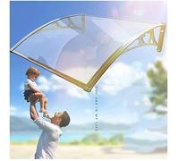 Auvent de porte d'entrée, auvent de fenêtre, auvent de porte, auvent de porte extérieur imperméable, housse en polycarbonate, abri de pluie avec cadre en aluminium, protection contre les UV, la pluie