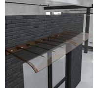 Auvent de porte d'entrée, auvent de fenêtre en polycarbonate solide, résistant aux intempéries, facile à installer, design moderne