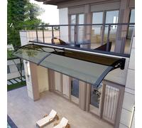 Auvent de Porte d'entrée Auvent De Porte D'extérieur, Couverture en Polycarbonate, Protection UV Contre La Pluie Et La Neige, Convient for Jardin, Terrasse, Porche, Fenêtre(60x490cm/24 x193)
