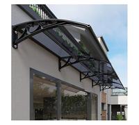 Auvent De Porte D'EntréE,Auvent De Porte Et FenêTres De Protection Uv,Toit Marquise En Polycarbonate Moderne,Auvent De Patio,Auvent De Porte Et FenêTres ExtéRieure ( Size : 120x360cm/47x142in )