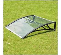 Auvent de porte d'entrée, auvent extérieur transparent pour porte d'entrée | Auvent de fenêtre moderne en panneau de polycarbonate, couverture de pluie, auvent de toit avec support de cadre en