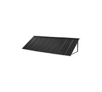 VEVOR Auvent de porte d'entrée 264x91 cm Cadre acier Protection pluie/neige/soleil Noir