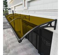 Auvent de porte d'entrée en alliage d'aluminium élégant durable protection contre la pluie marquise élégante bouclier contre les intempéries pour entrée, idéal pour l'entrée de la maison