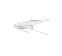 VEVOR Auvent de porte d'entrée 122x106,6 cm Aluminium – Protection contre pluie, neige et soleil
