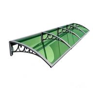 Auvent De Porte D'entrée en Aluminium,Marquise De Porte Exterieur, Résistante Toit Abri,avec Structure Abs, Toit en Polycarbonate, pour Terrasse, Balcon, Transparent