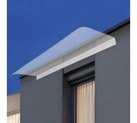 Auvent de porte d'entrée en polycarbonate transparent de 3,5 mm d'épaisseur pour portes et porches Protection imperméable 40 x 320 cm