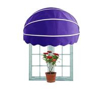 Auvent de Porte d'entrée en Toile Polyester, Pare-Soleil Pliable et incurvé, pour intérieur et extérieur (Violet, 150 cm)