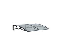Auvent de Porte d'Entrée et fenêtre 100 x 145 cm - Polycarbonate Anti UV Marquise d'entrée Bras Polypropylène Art Plast