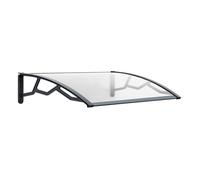 Auvent Porte d'Entrée 80x120 cm Polycarbonate Anti UV Art Plast