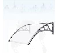 Auvent De Porte D'Entrée Évier Auvent De Fenêtres Autonettoyant À l'eau De Pluie Auvent Marquise De Protection UV Longueur De L'extension 80cm Support en Alliage D'aluminium(80X200cm)