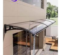 Auvent De Porte D'entrée Extérieure en Aluminium - Protection Contre la Pluie et la Neige - Grande Gouttière - Pour Terrasse - 60x220cm/24x87in