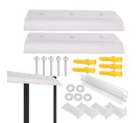 Auvent de porte d'entrée - Housse de protection contre les intempéries, déflecteur de pluie incurvé, panneau de blocage de la chaleur, système de montage extérieur | Abri de protection de porte extéri